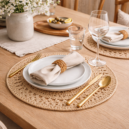 Malibu Handwoven Scallop Placemats