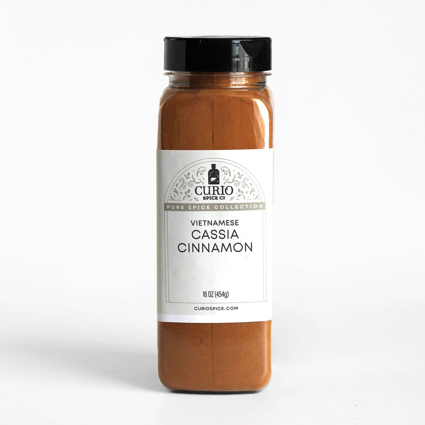 Curio Cinnamon, Cassia, Vietnamese, Ground Bulk Jar (16 oz) - 6 Pack Case