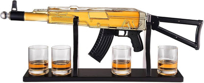 AK47 Gun Decanter Set | 710 ml | 4, 10.5oz