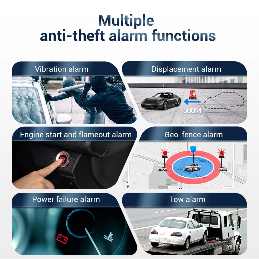 Rastreador Veiculo GPS Para Auto MV710G 9-90V Cut off Fuel Mini 4G GPS Tracker for Car Vibrate ACC On/Off Alerts PK J16
