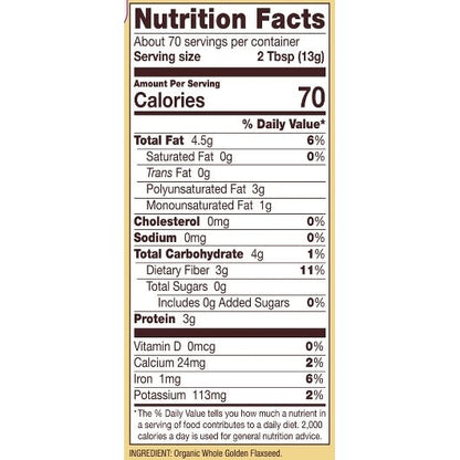 Flaxseed Meal, Golden, Organic, Bob's Red Mill