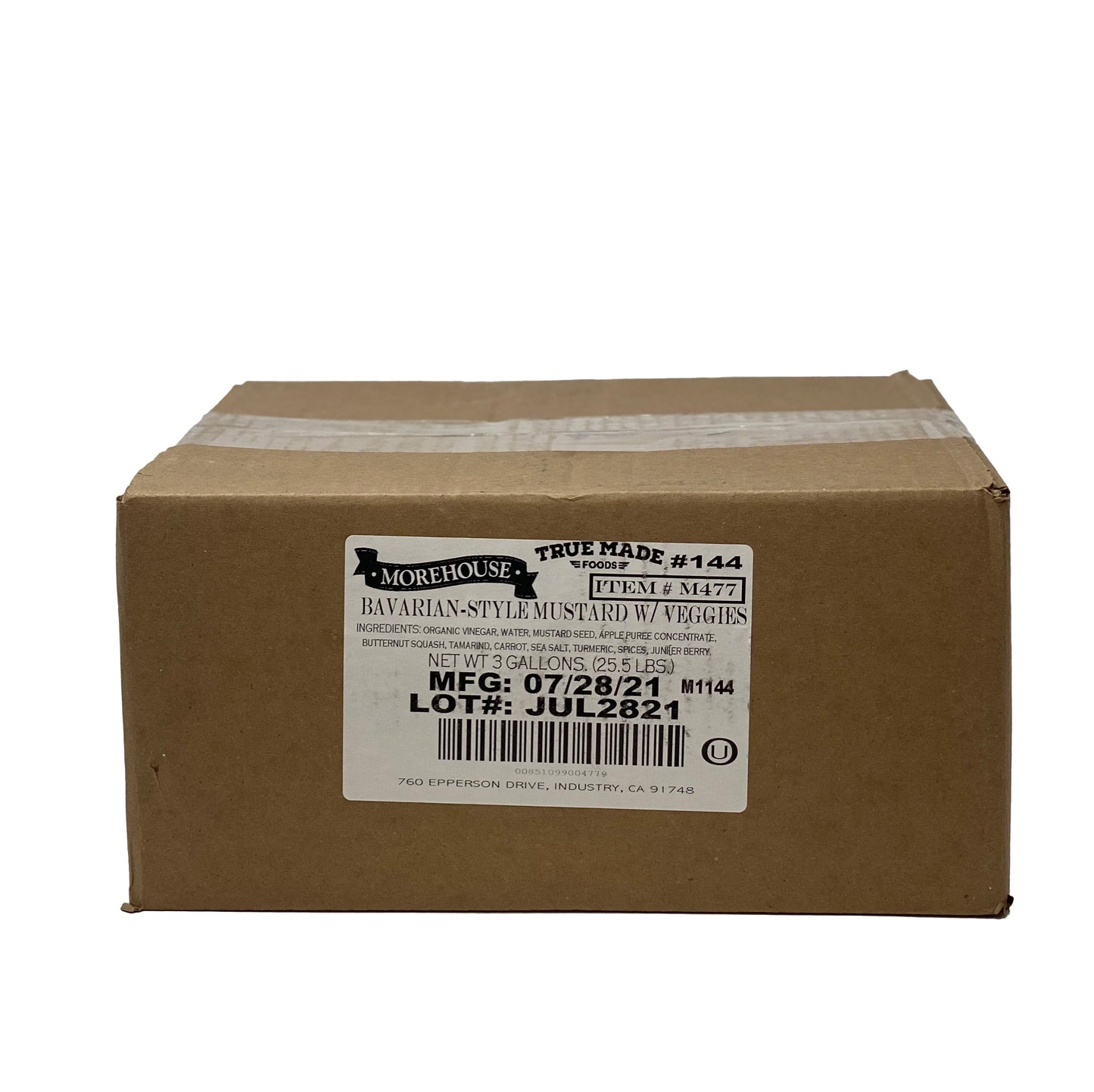 True Made German-Style Stone Ground Mustard All-Natural Bulk Bag-In-Box - 3 Gallon VolPak