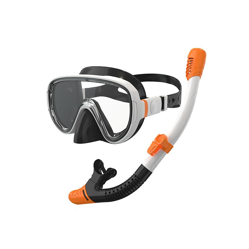 G2RISE SN05 Snorkel Set - Snorkeling Gear Mask with Breath Easy Airflow Tech & Foldable Design for Adults