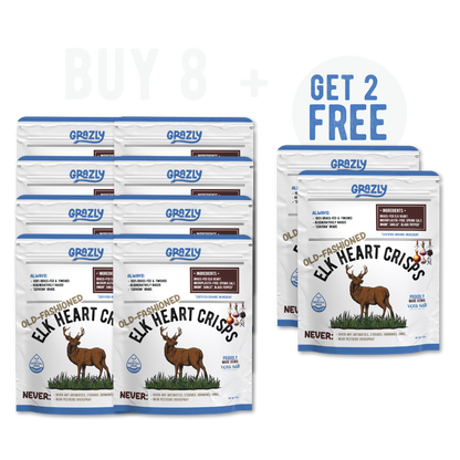 Elk Heart Crisps - 100% Grass-Fed/Finished