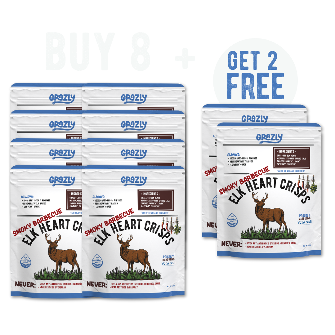 Elk Heart Crisps - 100% Grass-Fed/Finished