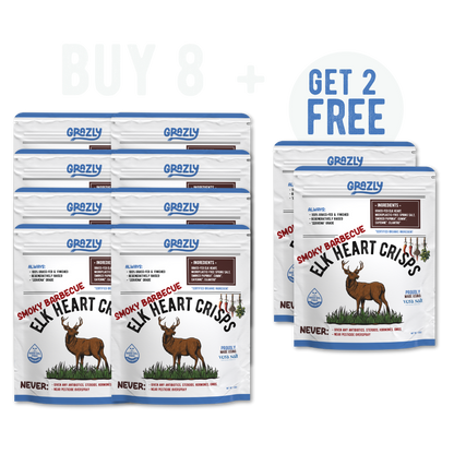 Elk Heart Crisps - 100% Grass-Fed/Finished