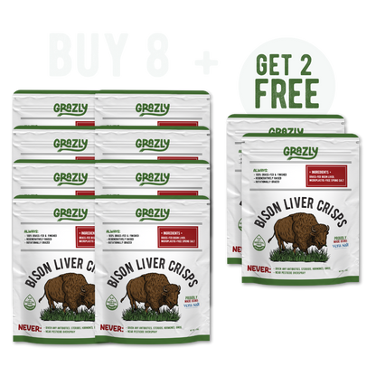 Bison Liver Crisps - 100% Grass-Fed/Finished