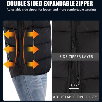 LITEGUEST USB Heated Vest with LED Light – Winter Outdoor Safety Gear