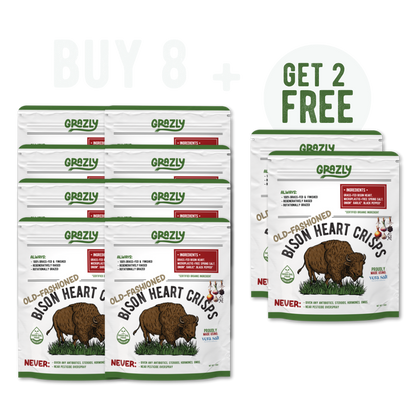 Bison Heart Crisps - 100% Grass-Fed/Finished