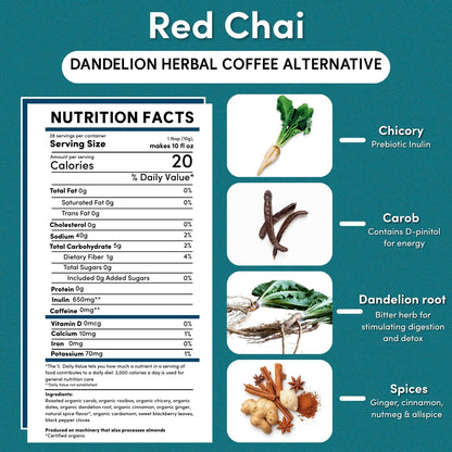 Dandelion Red Chai Herbal Coffee