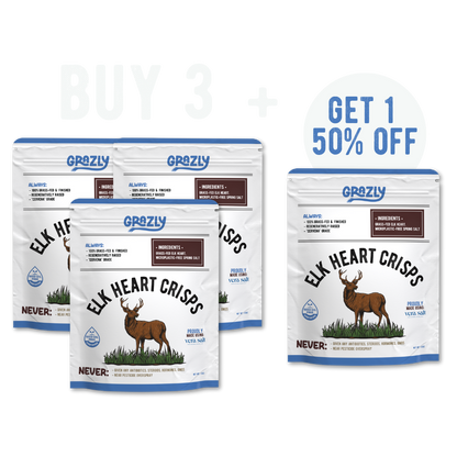 Elk Heart Crisps - 100% Grass-Fed/Finished