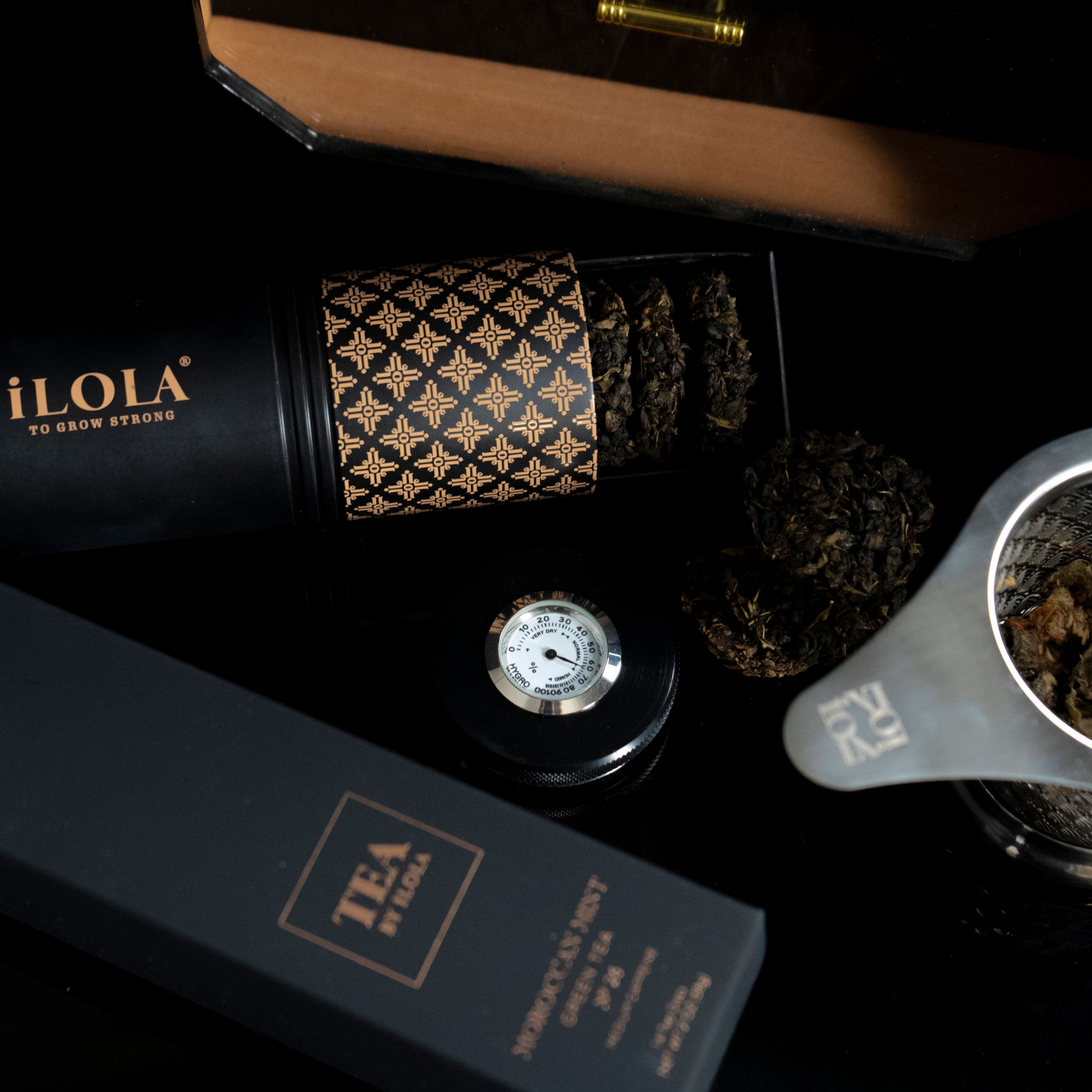 iLOLA Humidor Starter Set – Tea Aging + Storage System