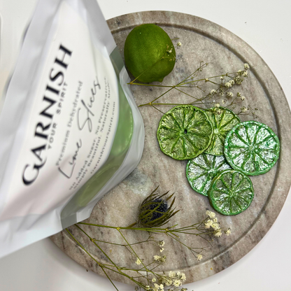 Sparkle Green Luster Dust Dried Decorative Lime Garnish