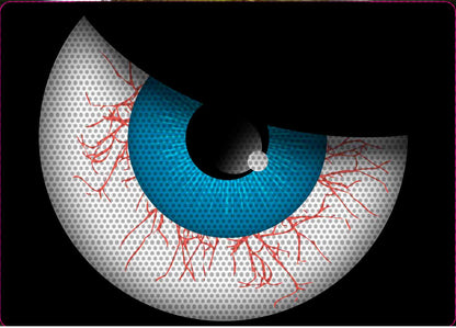 blood shot Eye decals for YJ or 5x7 headlights