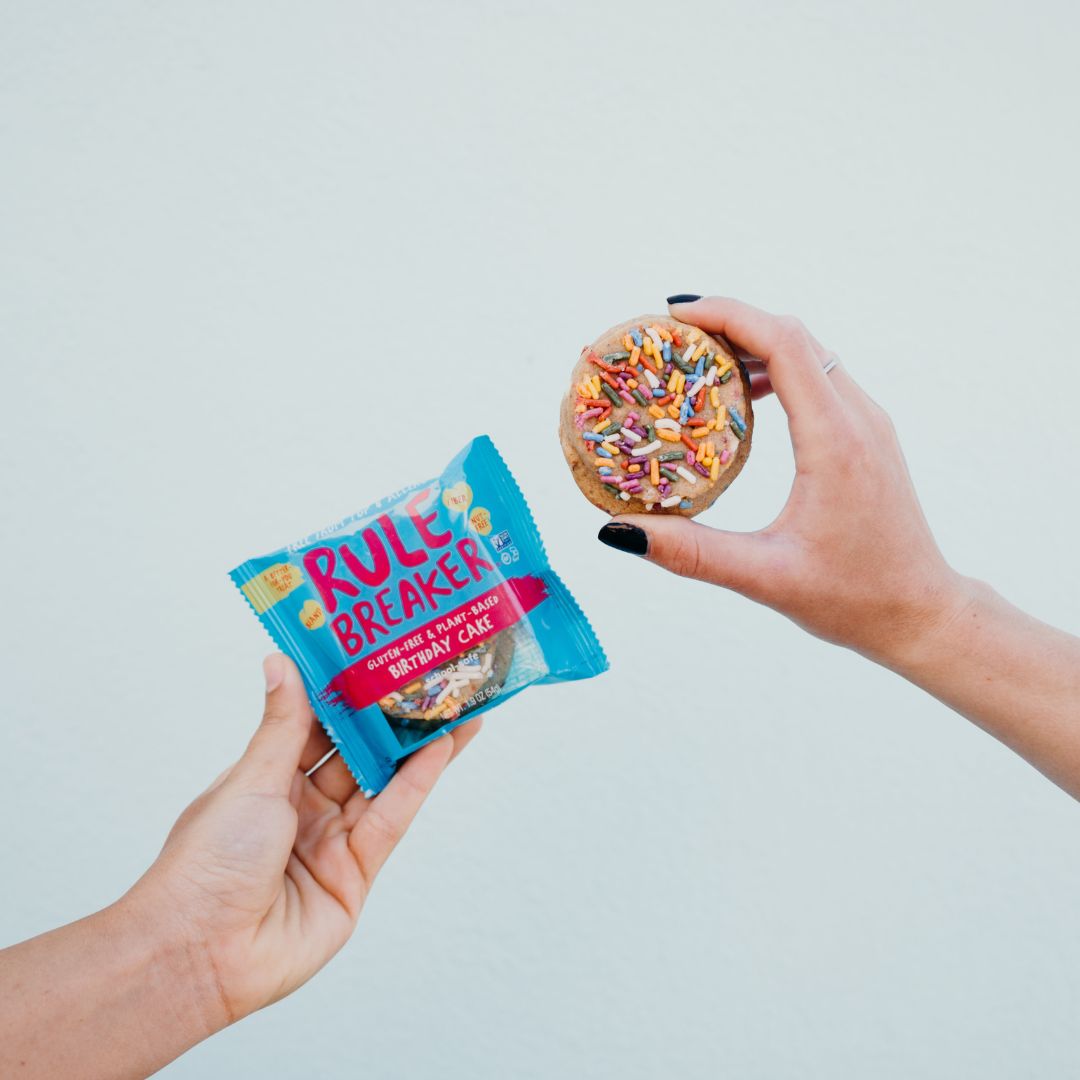 Rule Breakers Birthday Cake Blondies, Gluten Free Packs - 12 Packs