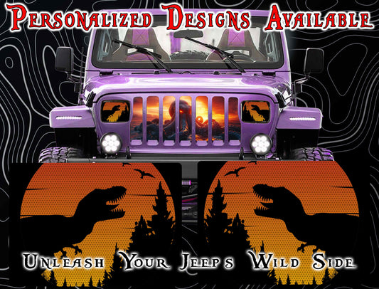 dino Eye decals for YJ or 5x7 headlights