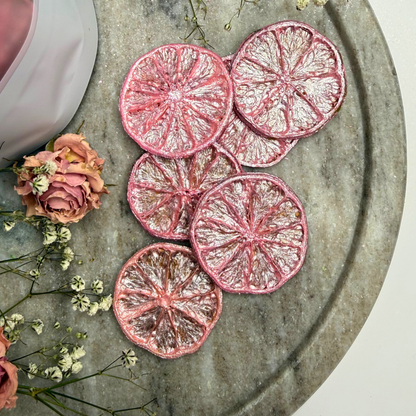 Sparkle Pink Luster Dust Dried Decorative Lime Garnish