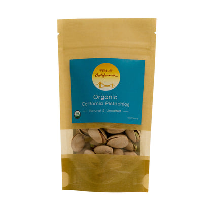 Organic Pistachios, Natural & Unsalted