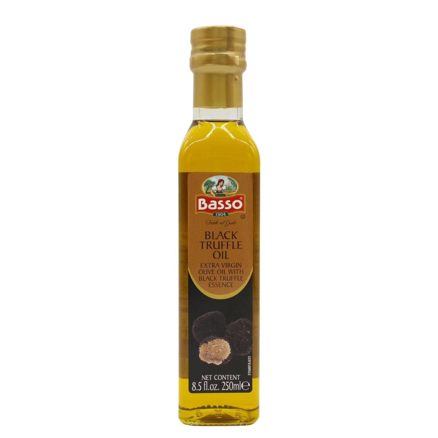 Basso Black Truffle Extra Virgin Olive Oil, 8.5oz / (250l)