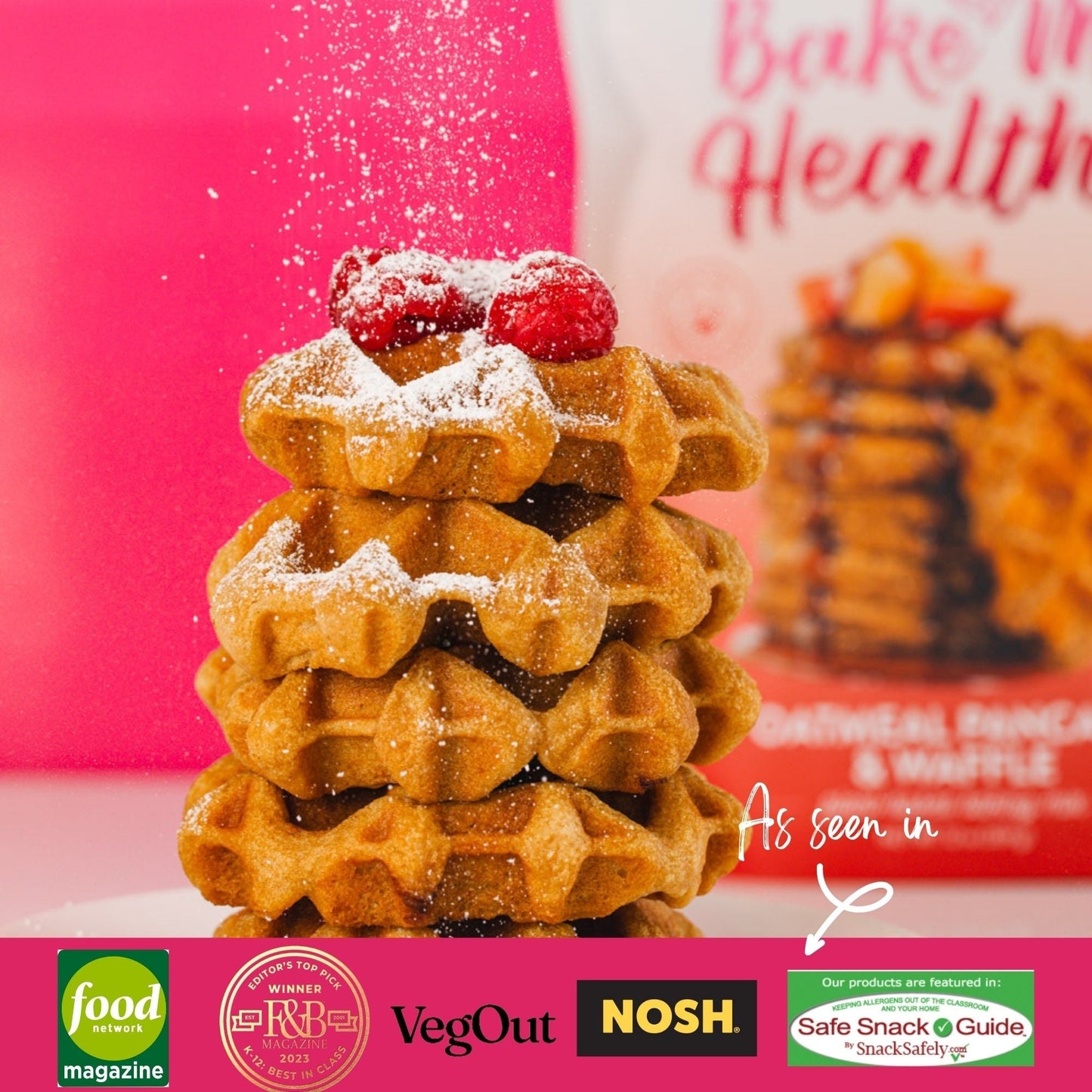 Bake Me Healthy Oatmeal Pancake & Waffle Plant-Based Baking Mix