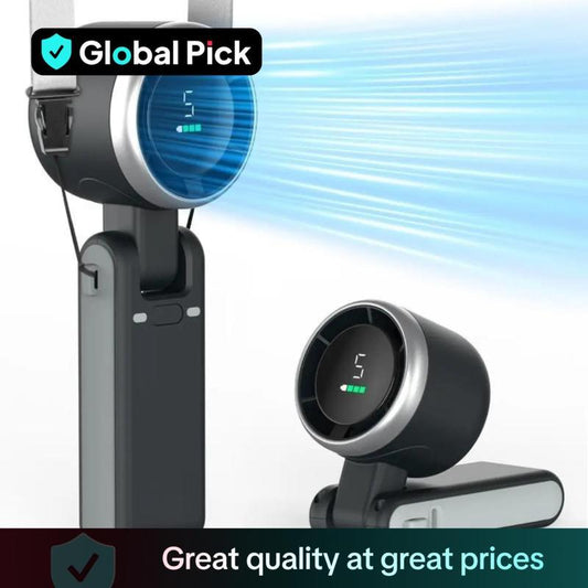 Portable Handheld Turbo Fan, 5 Gear Wind,4000Mah Battery Operated, up to 10 Working Hours, 3 in 1 Hand Fan Rechargeable with Air Turbo Tech Cooling Fan for Outdoor Activities, Travel