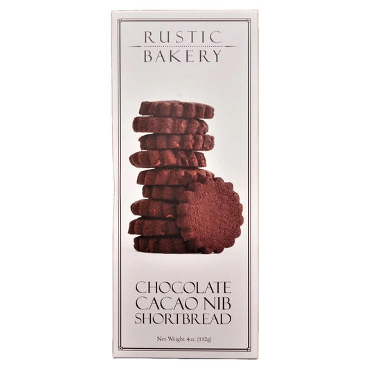 Rustic Bakery - 'Chocolate Cacao Nib' Shortbread (4OZ)