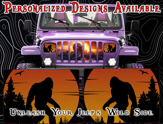 bigfoot Eye decals for YJ or 5x7 headlights