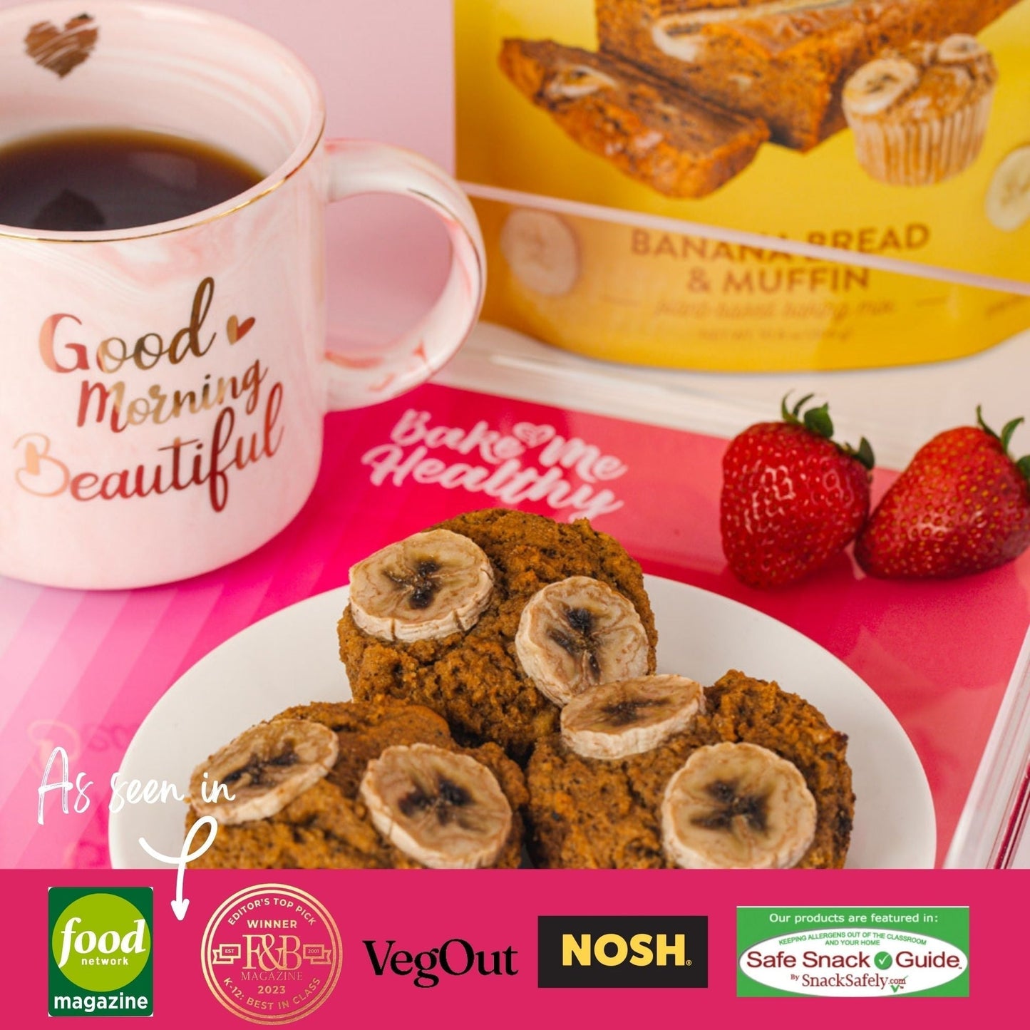 Bake Me Healthy Banana Bread & Muffin Plant-Based Baking Mix