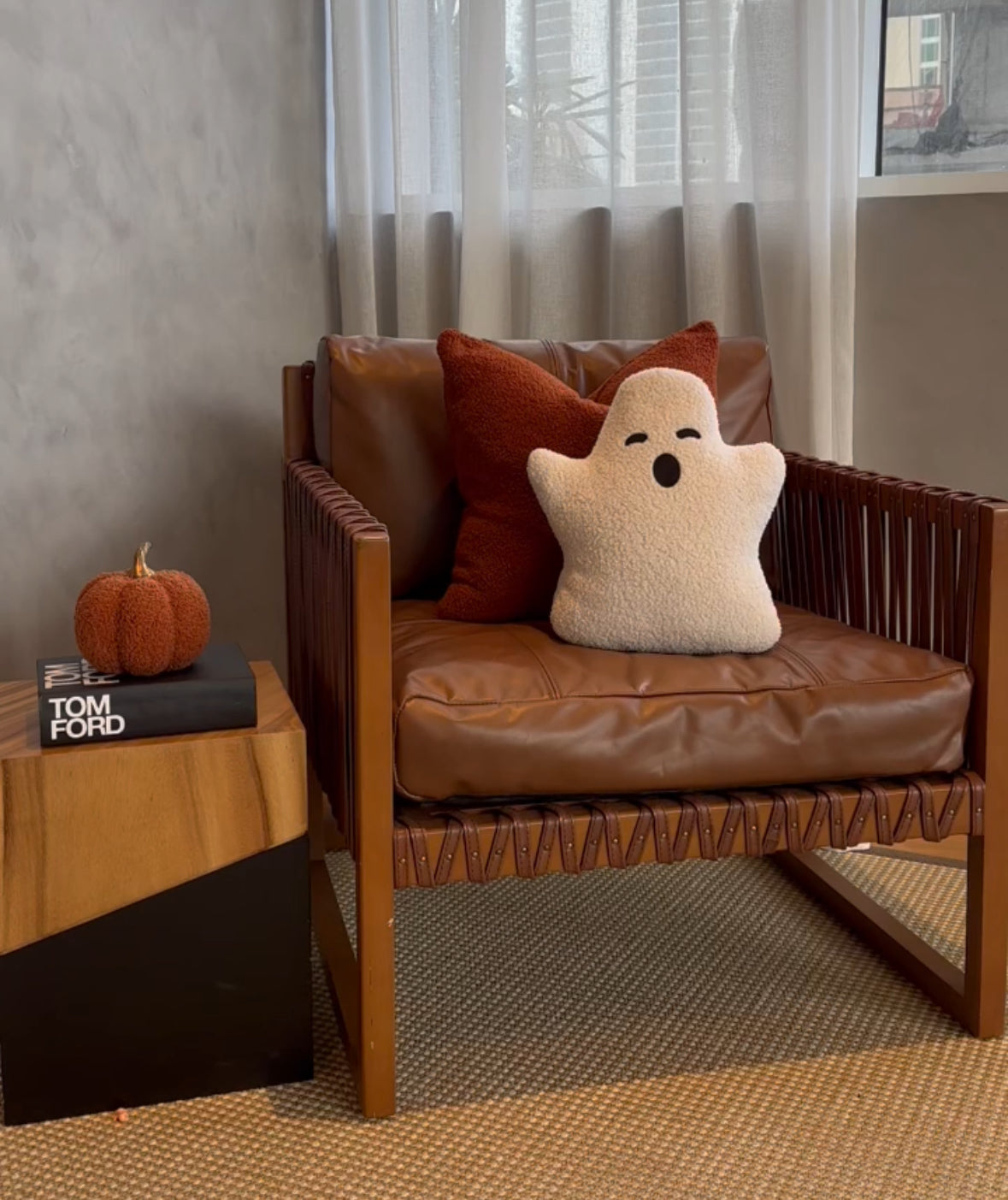 Sherpa Ghost Pillow