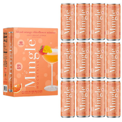 Blood Orange Elderflower Mimosa by Mingle Mocktails - Non Alcoholic Beverages