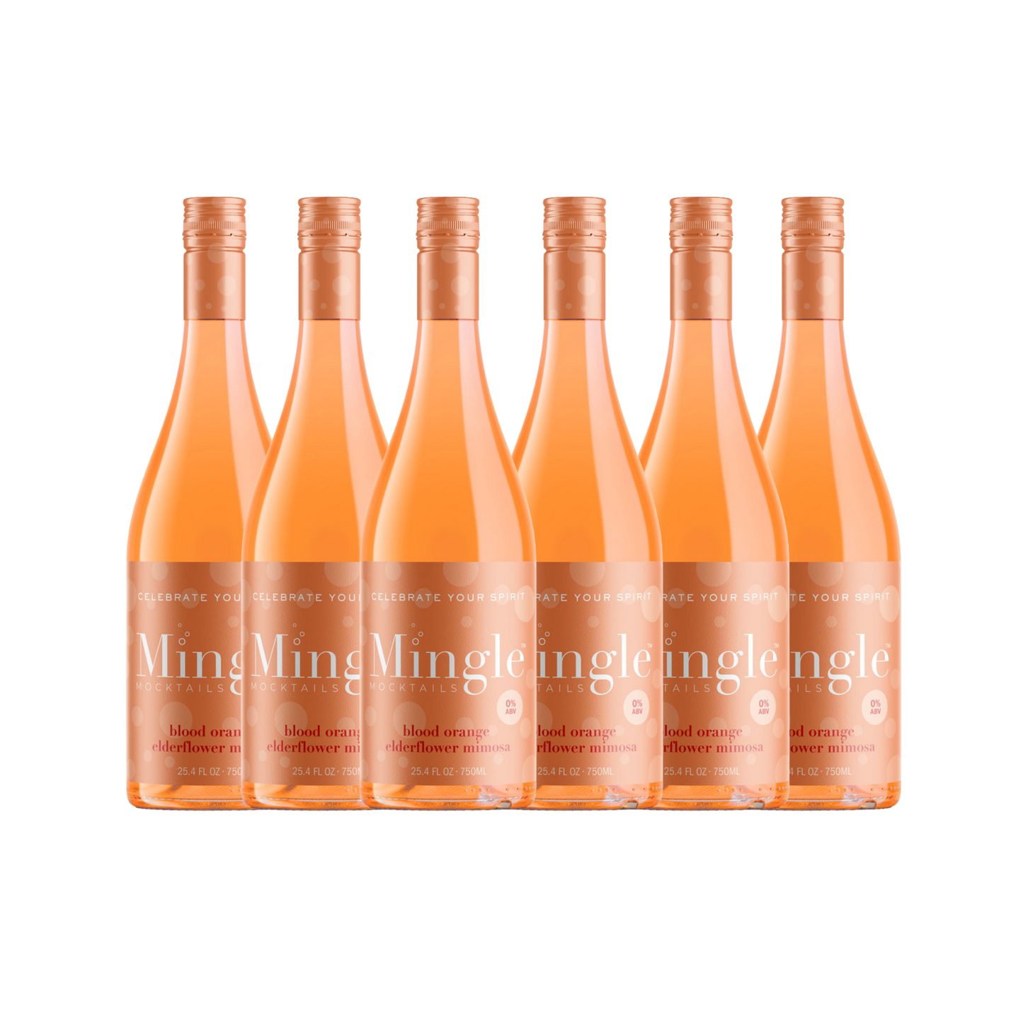 Blood Orange Elderflower Mimosa by Mingle Mocktails - Non Alcoholic Beverages