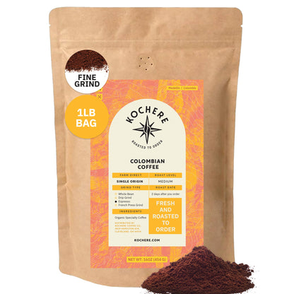 Kochere Coffee Colombian Medellin Single Origin Medium Roast - Dried Orange, Berry Notes
