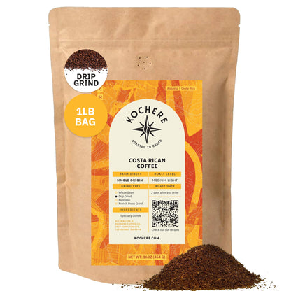 Kochere Coffee Costa Rican Alajuela Medium Light Roast - Sweet Apple, Raisin Notes