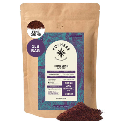 Kochere Coffee Honduran Marcala Organic Medium Roast - Caramel, Spice, Brown Sugar Notes
