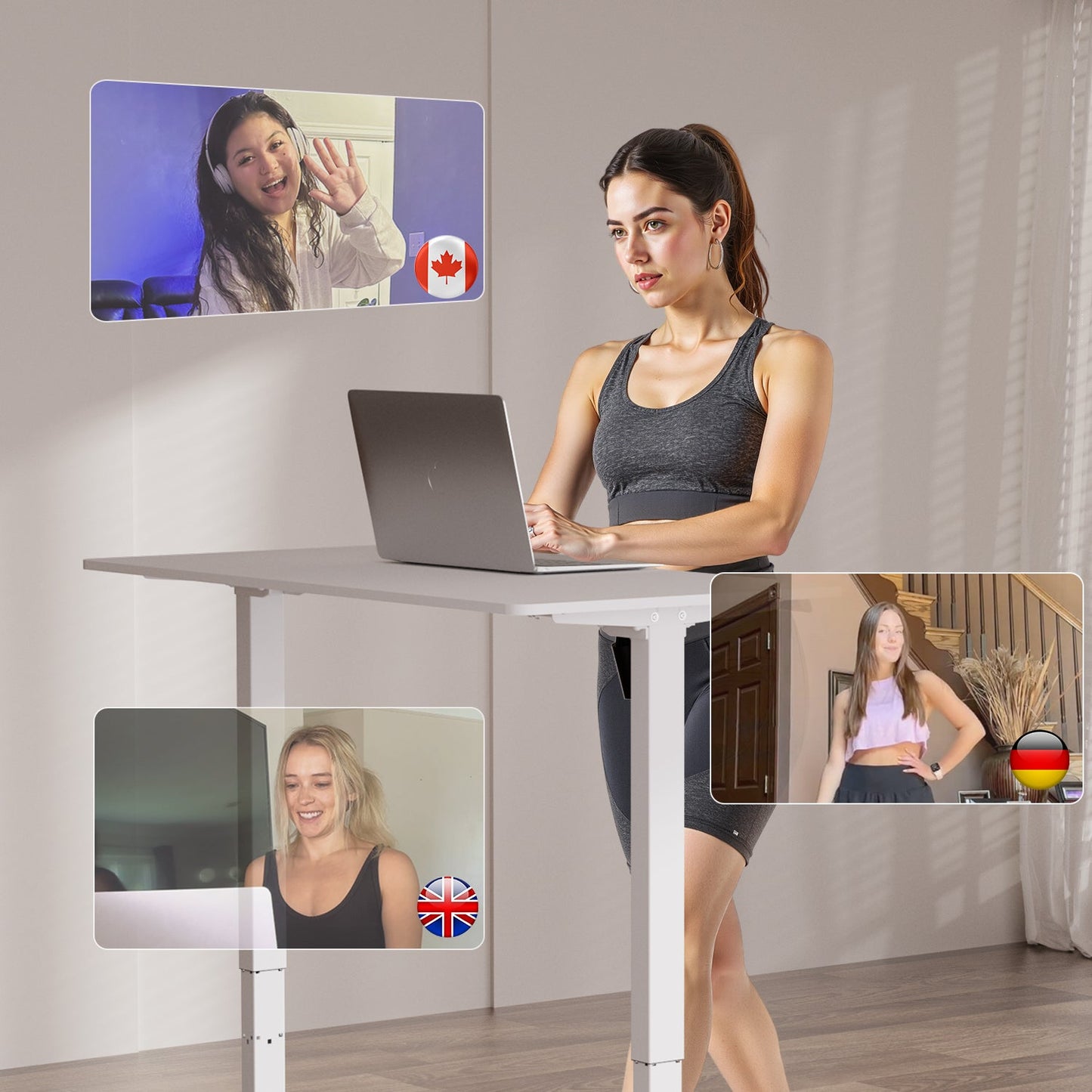 DeerRun Q2 Urban Smart Walking Pad with Incline Treadmill Remote Control