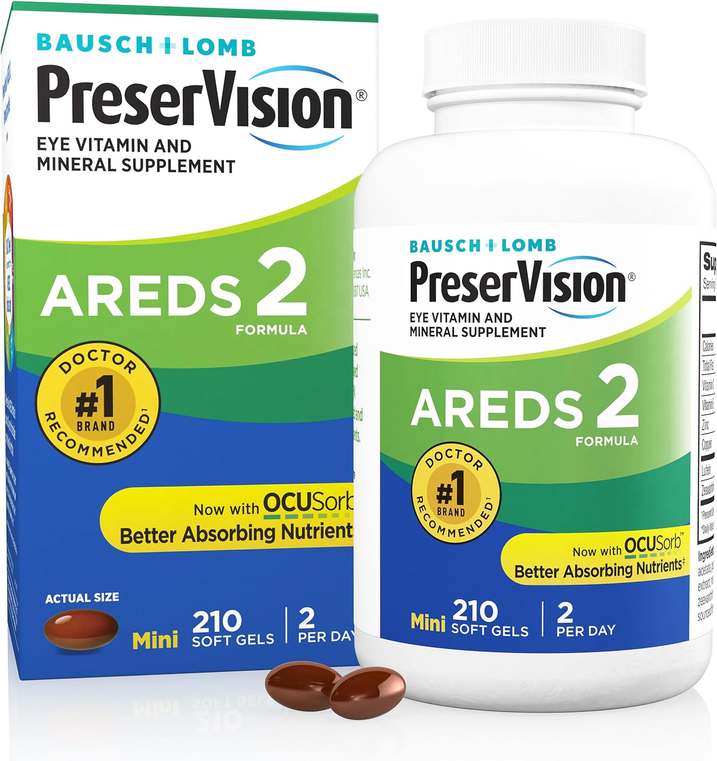 PreserVision 210 Soft Gels, AREDS 2 Formula - Clearance Sale