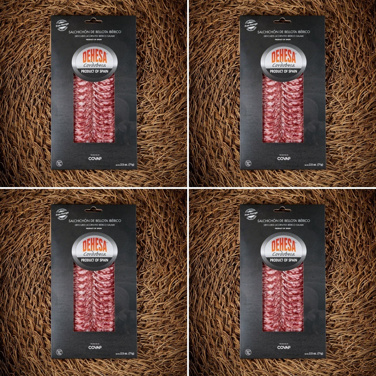 Dehesa Cordobesa® Chorizo and Salchichón de Bellota Ibérico 4 Pack
