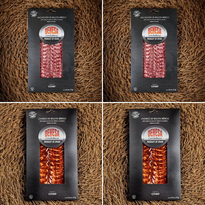 Dehesa Cordobesa® Chorizo and Salchichón de Bellota Ibérico 4 Pack