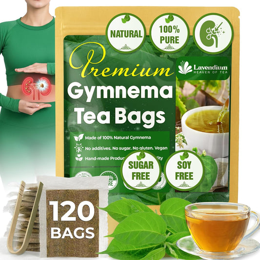Premium Gymnema Leaf Tea Bags for Diabetics, 100% Natural & Pure from Gymnema Leaves.
