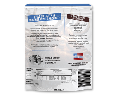 Elk Heart Crisps - 100% Grass-Fed/Finished