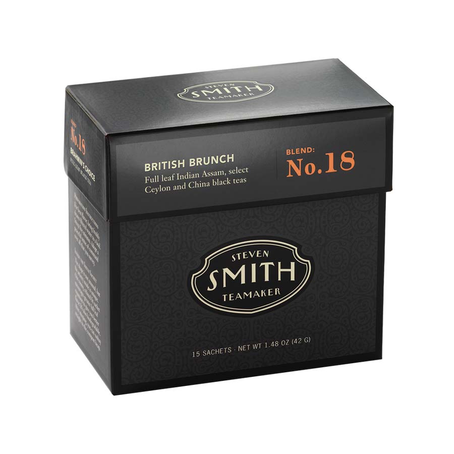 SMITH TEAMAKER - BRITISH BRUNCH BLACK TEA BLEND NO. 18 (15 TEA BAGS, 1.48 OZ)