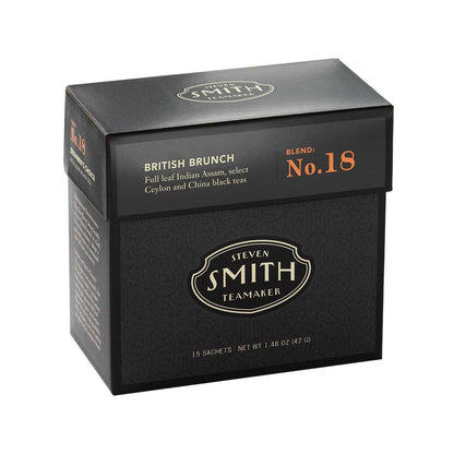 SMITH TEAMAKER - BRITISH BRUNCH BLACK TEA BLEND NO. 18 (15 TEA BAGS, 1.48 OZ)