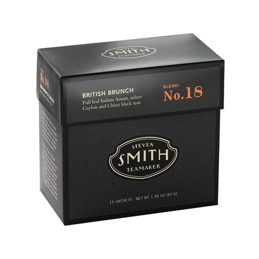 SMITH TEAMAKER - BRITISH BRUNCH BLACK TEA BLEND NO. 18 (15 TEA BAGS, 1.48 OZ)