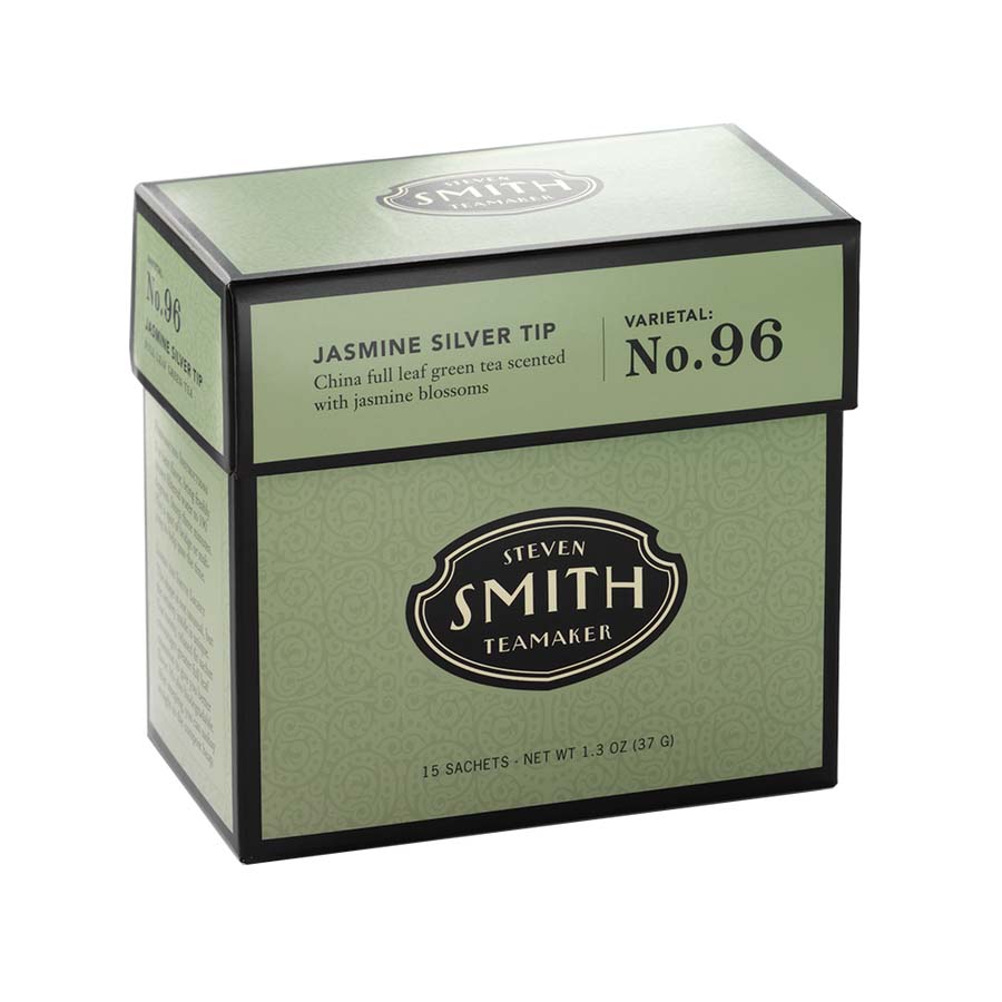 SMITH TEAMAKER - JASMINE SILVER TIP GREEN TEA BLEND NO. 96 (15 TEA BAGS, 1.3 OZ)