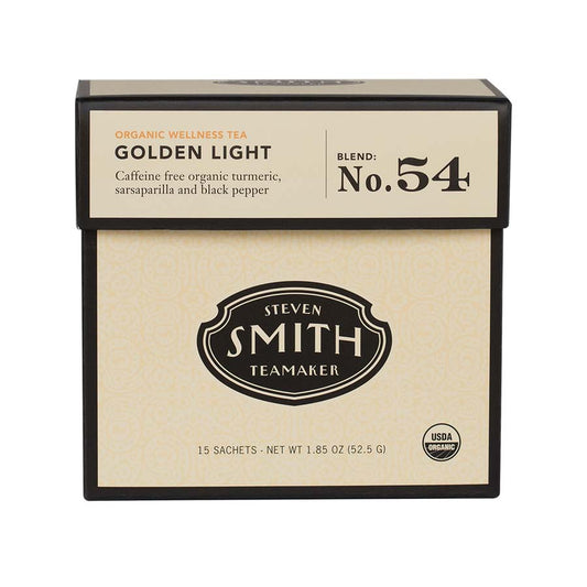 SMITH TEAMAKER - ORGANIC GOLDEN LIGHT TURMERIC BLEND NO. 54 (15 TEA BAGS, 1.85 OZ)