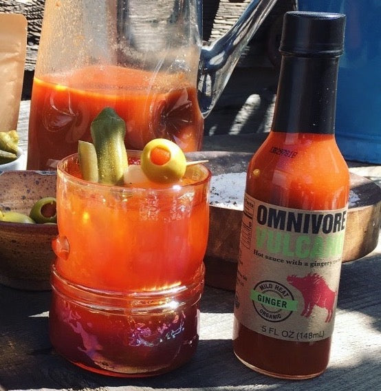 Omnivore Vulcano Ginger Hot Sauce Bottle - 6 Bottles case