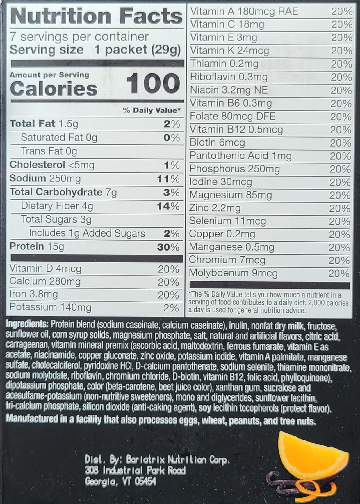 Orange Creamsicle Shake - Proti-Max