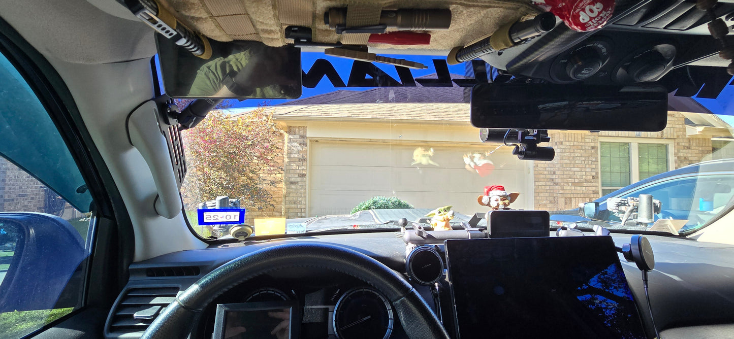 2010-2024 Toyota 4Runner (5th Gen) KTJO DRIVER Side Compatible A-Pillar Grab Handle Accessory Mount For Phones Ham Radios Switch’s Winch Controller Cams Overlanding