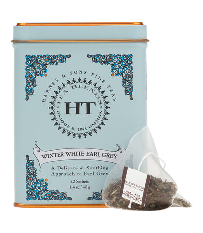 Winter White Earl Grey, HT Tin of 20 Sachets