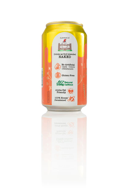 Bee Vitalized Sparkling Honey Sweetened Peach Tea